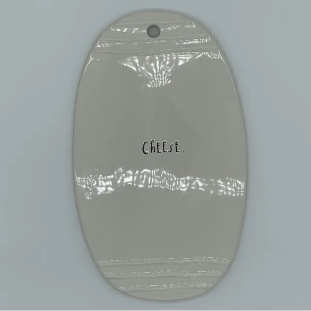 Rae Dunn artisan collection by magenta Large Oval Ceramic Cheese Board Unique